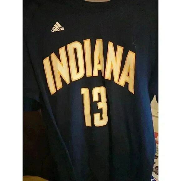 Adidas NBA Indiana Pacers #3 George Hill, T-Shirt, Size XL CR2 - Picture 1 of 5